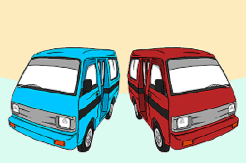 Ilustrasi angkutan umum